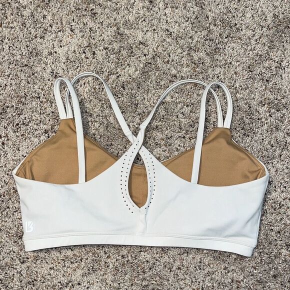 Buffbunny White Airbrush Laser Sports Bra Large - Picture 4 of 7